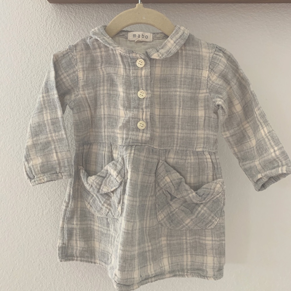 mabo check dress 18m
